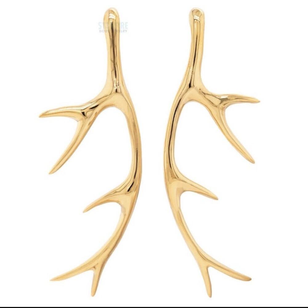 Antler Earrings by Tawapa